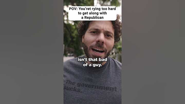 POV: You're trying to blend in with Republicans