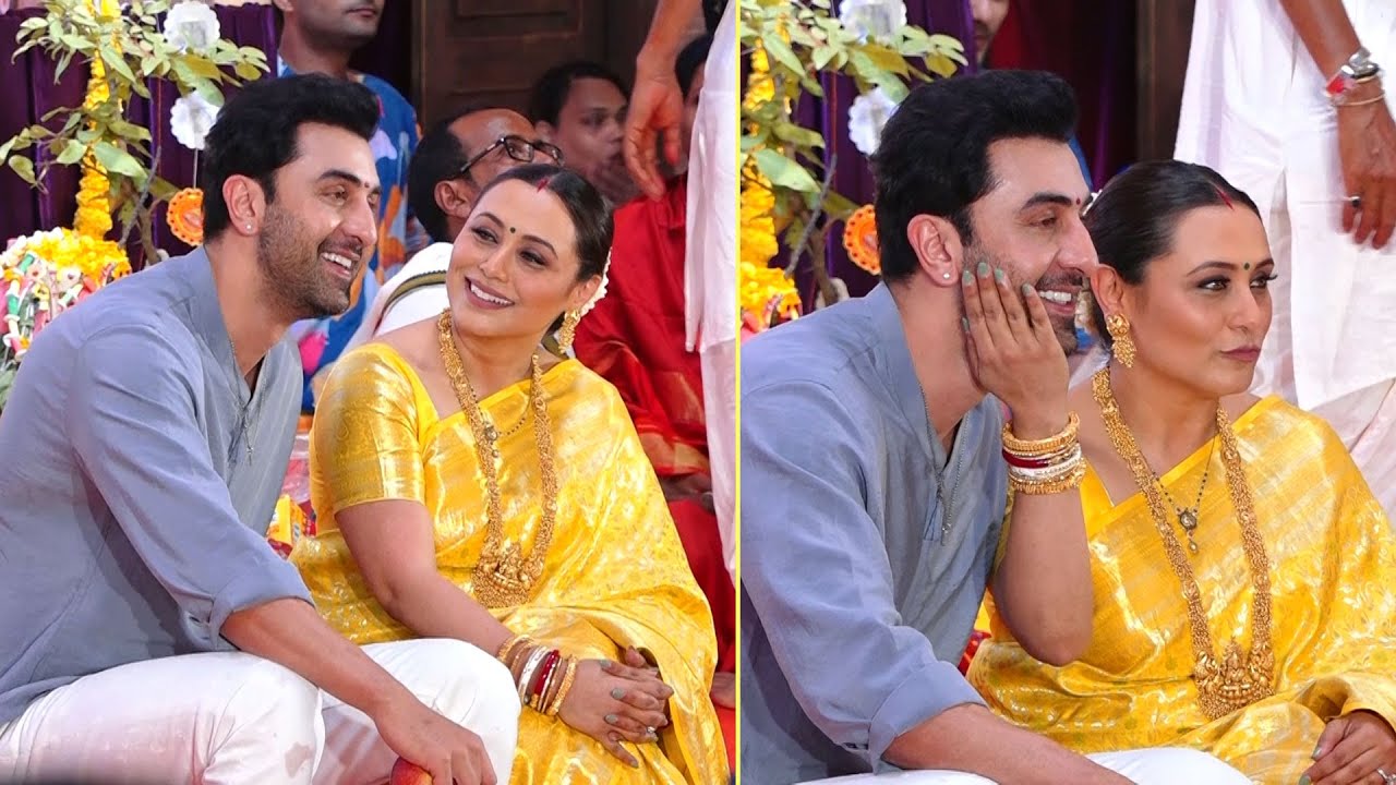 Ranbir Kapoor Participated In Durga Puja | Ranbir & Rani Mukerji Visuals | Manastars