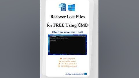 Recover Files with CMD – The Expert Windows Hack You Need!#commandprompt #cmd #datarecovery