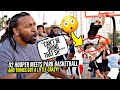 Trash Talker Got COCKY & Then Got DUNKED ON!! D2 Hoopers CHALLENGE D'Vontay Friga x BIL Squad!