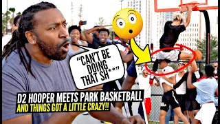 Trash Talker Got COCKY \& Then Got DUNKED ON!! D2 Hoopers CHALLENGE D'Vontay Friga x BIL Squad!