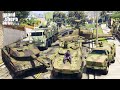 GTA 5 - Stealing Military Vehicles with Michael! [GERMANY,RUSSIA,USA] | (Real Life Cars) #49