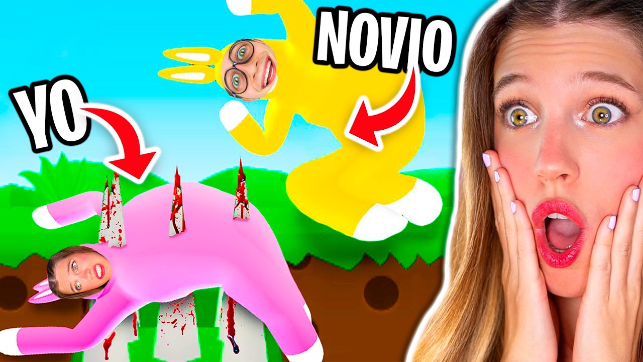 MI PRIMERA VEZ en SUPER BUNNY MAN con MI NOVIO Tekendo!! 🐰 MUY DIFÍCIL 😱