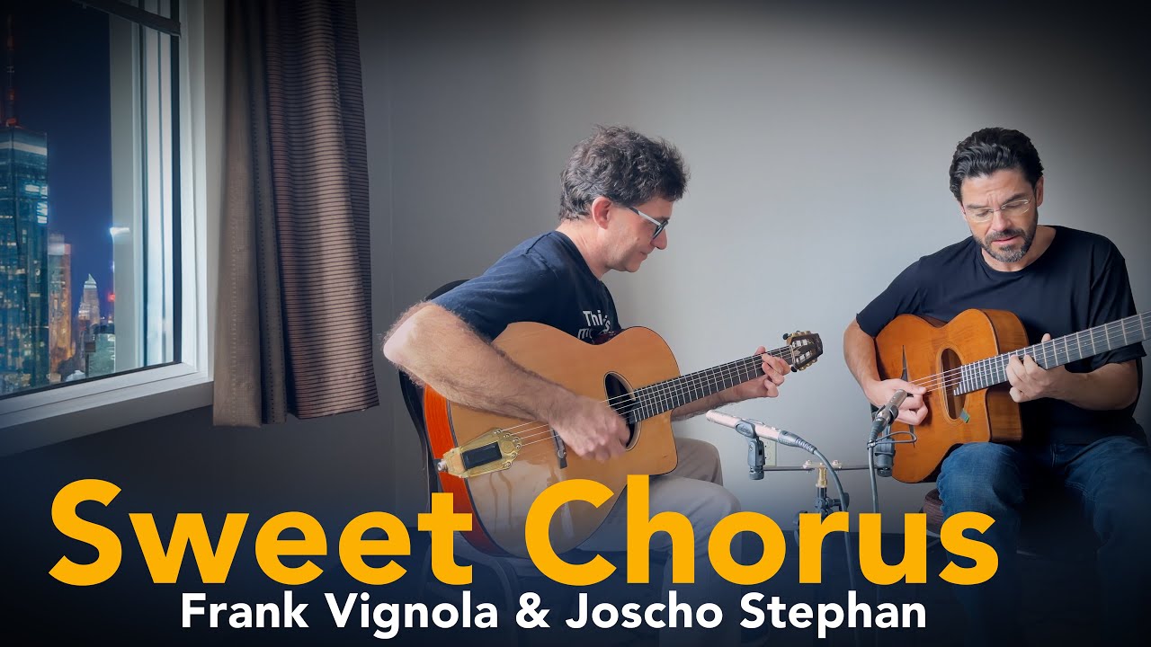 Watch Frank Vignola & Joscho Stephan // Sweet Chorus // New Jersey Guitar Camp Sessions (pt. 4) on YouTube Watch Frank Vignola & Joscho Stephan // Sweet Chorus // New Jersey Guitar Camp Sessions (pt. 4) on YouTube