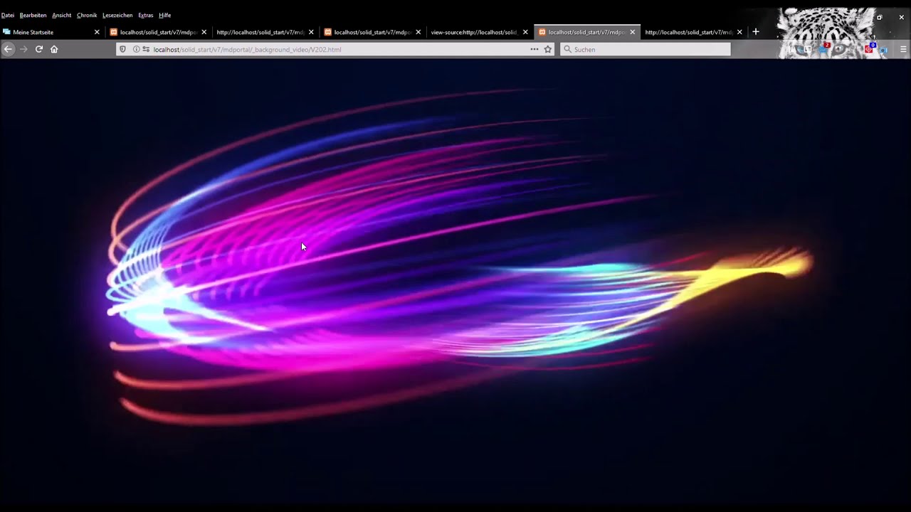 Video as background on websites YouTube