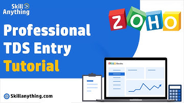 How to Make Entry for TDS on a Professional in Zoho Books - Learn about Zoho Book
