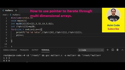 How to use pointer to iterate through multi dimensional arrays in C