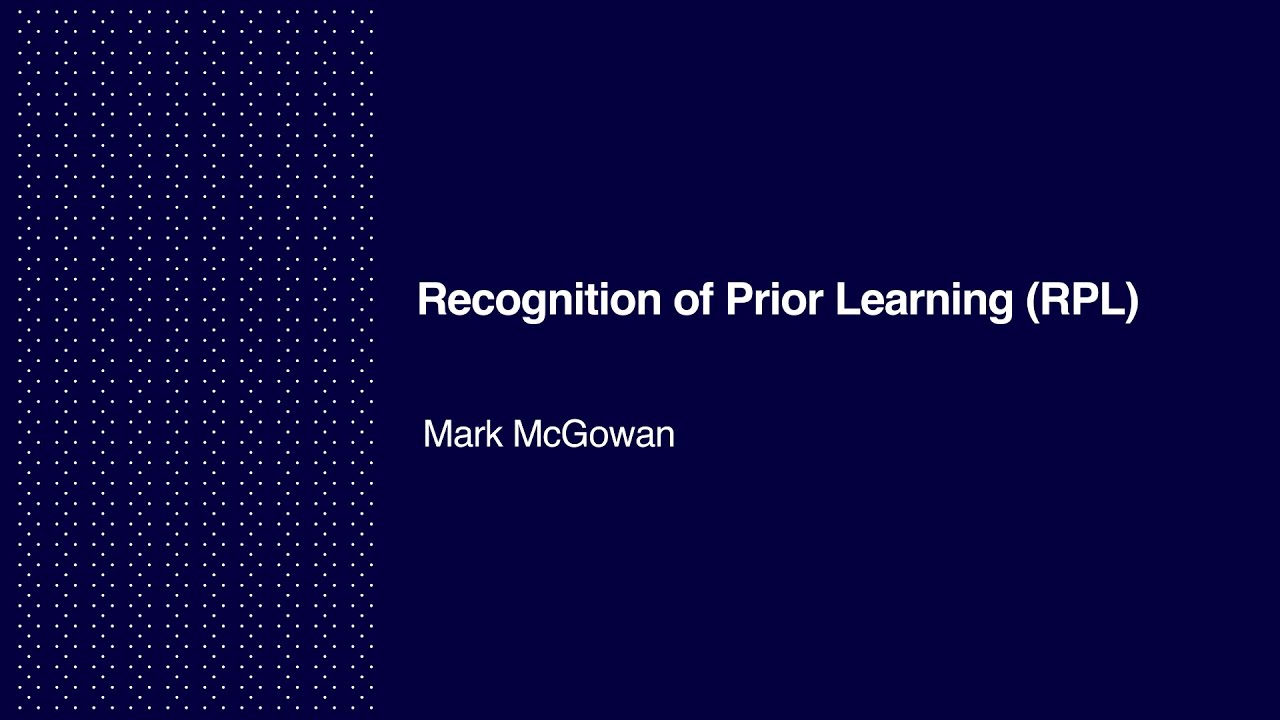 Recognition of Prior Learning (RPL) at Dundalk Institute of Technology /  How To Apply / Admissions / DkIT - Dundalk Institute of Technology