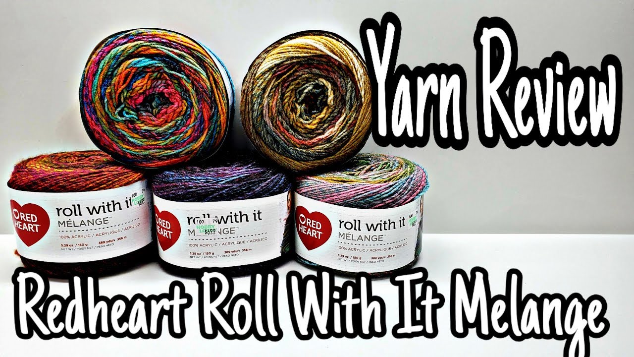 Red Heart Yarn Roll With It Melange in Paparazzi - NWT $ Smoke Free Home