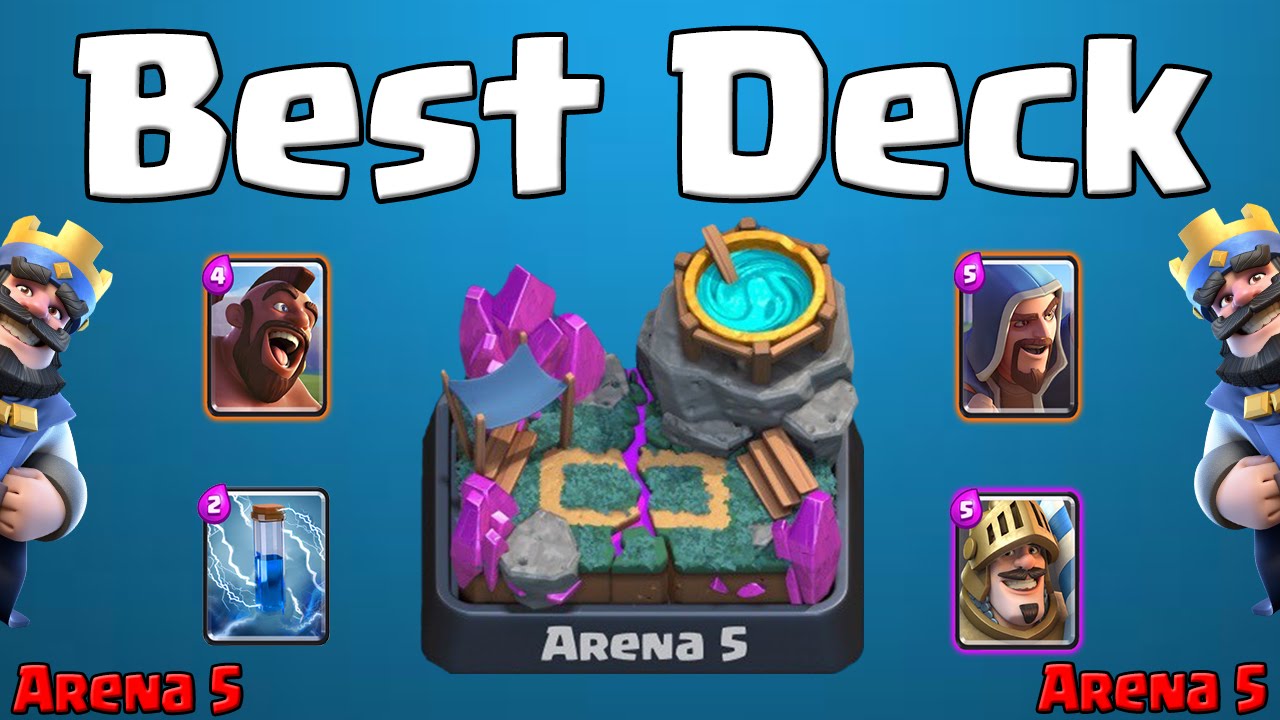 CLASH ROYALE BEST DECK FOR ARENA 5 (Spell Valley) YouTube