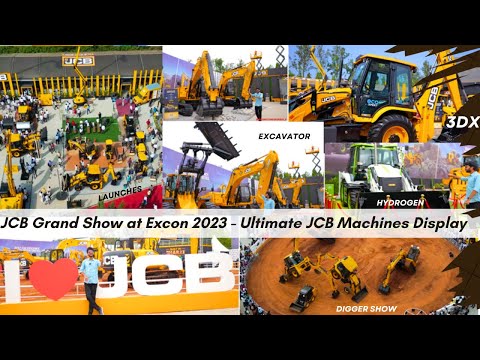 JCB Mega Show at Excon | 3DX Backhoe | Excavator | Hydrogen JCB | EMI | Finance | Down-Payment