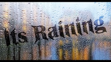 RAINY TEXT EFFECT IN PHOTOSHOP/ HOW TO CREATE FOGGY AND RAINY EFFECTS IN PHOTOSHOP/ WET GLASS EFFECT
