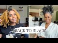 Dyeing My Locs BLACK! | Perimeter Retwist