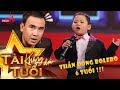 Thần đồng Bolero Quốc Huy mới 6 tuổi hát Tình Cha ngọt lịm khiến Quyền Linh Quang Bảo nổi da gà