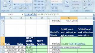 Excel Magic Trick 442: Summarize Monthly Sales With Daily Transactional Dates - 5 Methods