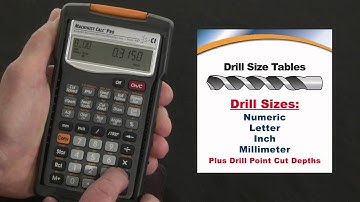 Machinist Calc Pro Drill Size Chart How To Use