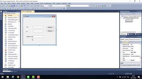 โปรแกรมหาพื้นที่ 3 เหลี่ยม Visual Studio ภาษา VB