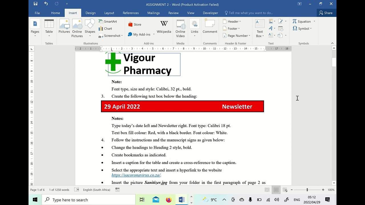 Computer Practice N6 (Book Making) Bookmark - YouTube