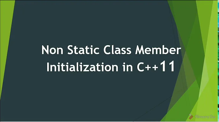 Modern C++ - Non static class member initialization C++ 11