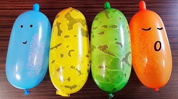 Making Crunchy Slime With Funny Balloons - DIY Oddly Satisfying Slime Video