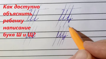Письмо букв ш, щ