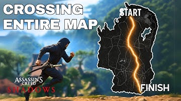 Crossing The Entire Map in AC Shadows - Time Lapse  Run