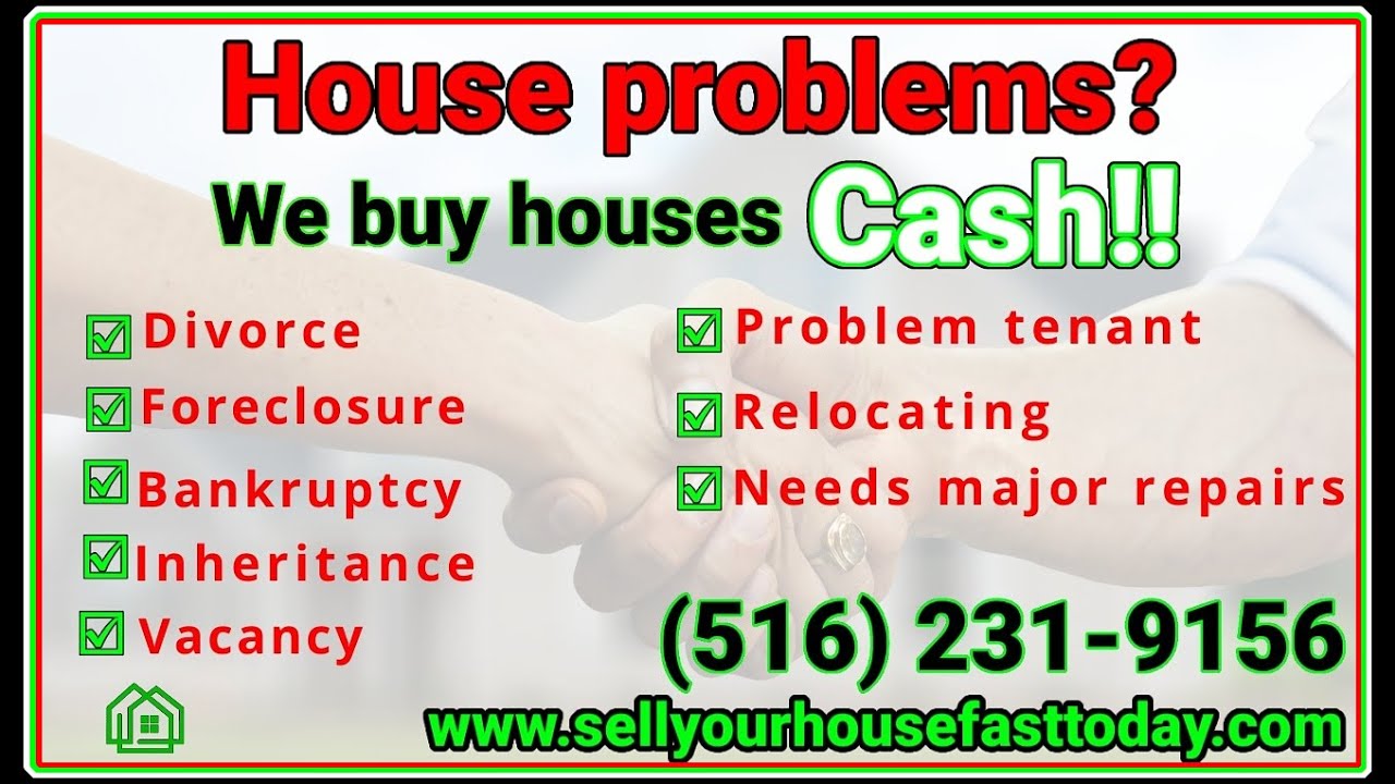 We buy houses/sell your house fast Bellmore NY (516) 2319156 YouTube