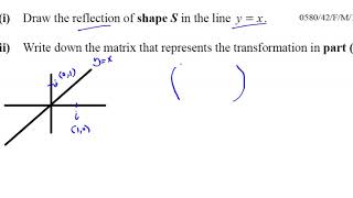 Q2bii M 2017 Paper 42 Transformation Matrices