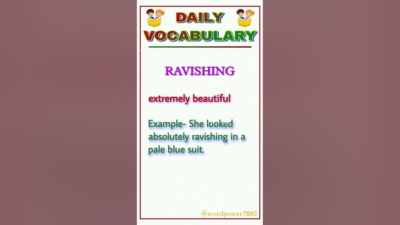 ravishing-meaning-shorts-englishvocab-vocabularywords-english