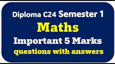 diploma c24 maths important questions 2025 in telugu. diploma sem 1 maths paper solution 2025.