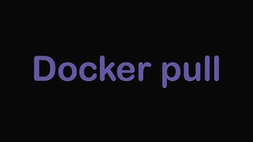 Docker pull