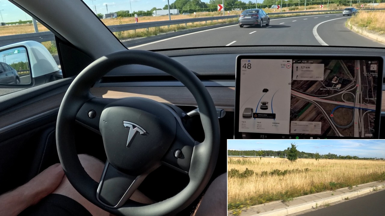 Tesla Autopilot: European Full Self-Driving review. Traffic Jam & Highway Assist, FSD