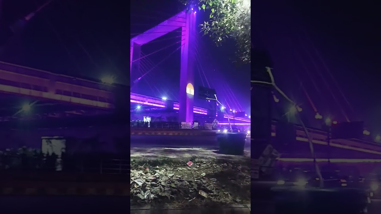 Parthala bridge noida night view 😍😍🌆😘
