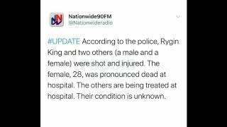 Breaking news ** Rygin King got shot up in west**