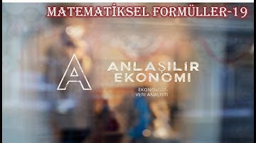 Anlaşılır Ekonomi Excel Matematiksel Formüller-19 (TOPX2AY2-TOPX2EY2-TOPXEY2)