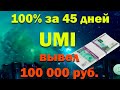 Отзыв о Roy-club, монете UMI. Вывел 100 000 рублей.