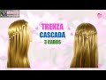 COMO HACER TRENZA CASCADA 3 CABOS💖