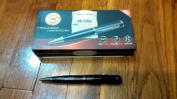 Spy Pen Camera TRUE VIDEO RESOLUTION 720p HD Review