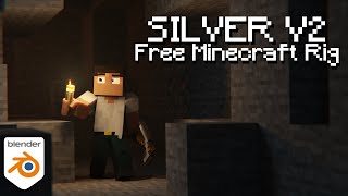 SilverV2 Release - Free Minecraft Rig for Blender | DioriteTM