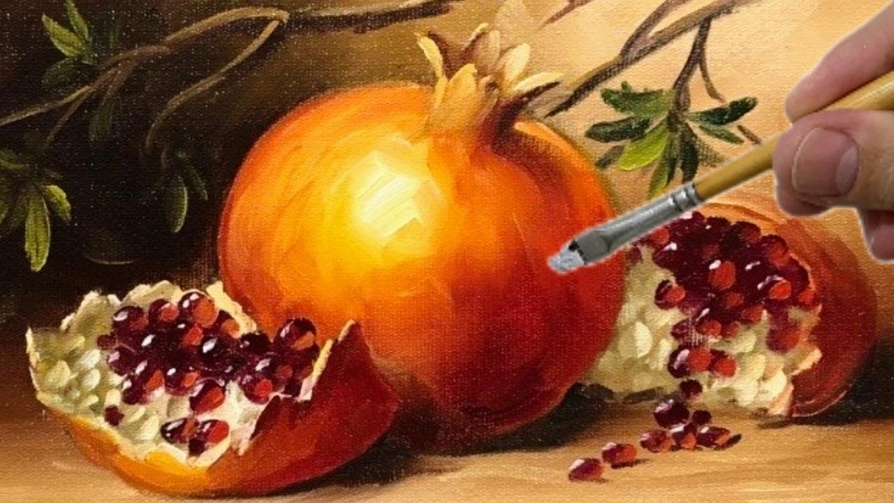 ГРАНАТ / ПОКРАСКА ШАГ ЗА ШАГОМ / ПЛОД БОГАТСТВА