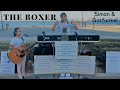 The Boxer beautiful live busking cover by 14 y.o Danielle, and 13 y.o Yahel!