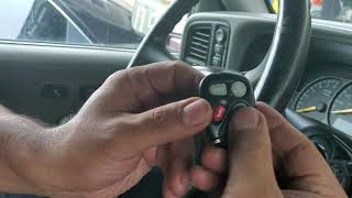 How to program a 2001 Chevy Silverado 1500 remote control
