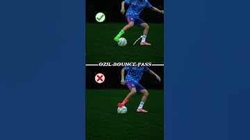 Learn How to do OZIL BOUNCE PASS ⚽️.#football #footballskills #soccer #ozil #shorts