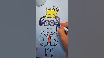 Funny Minion Sketch 😂🖌️ #art #minion #ai #aivideo #shorts #cute #sketch #speedart