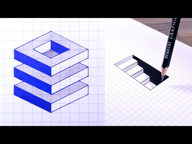 How To Draw / Easy 3d Illusion Art and Tricks, art, drawing, 😍 5 Awesome  Drawing Ideas, By Noman Art