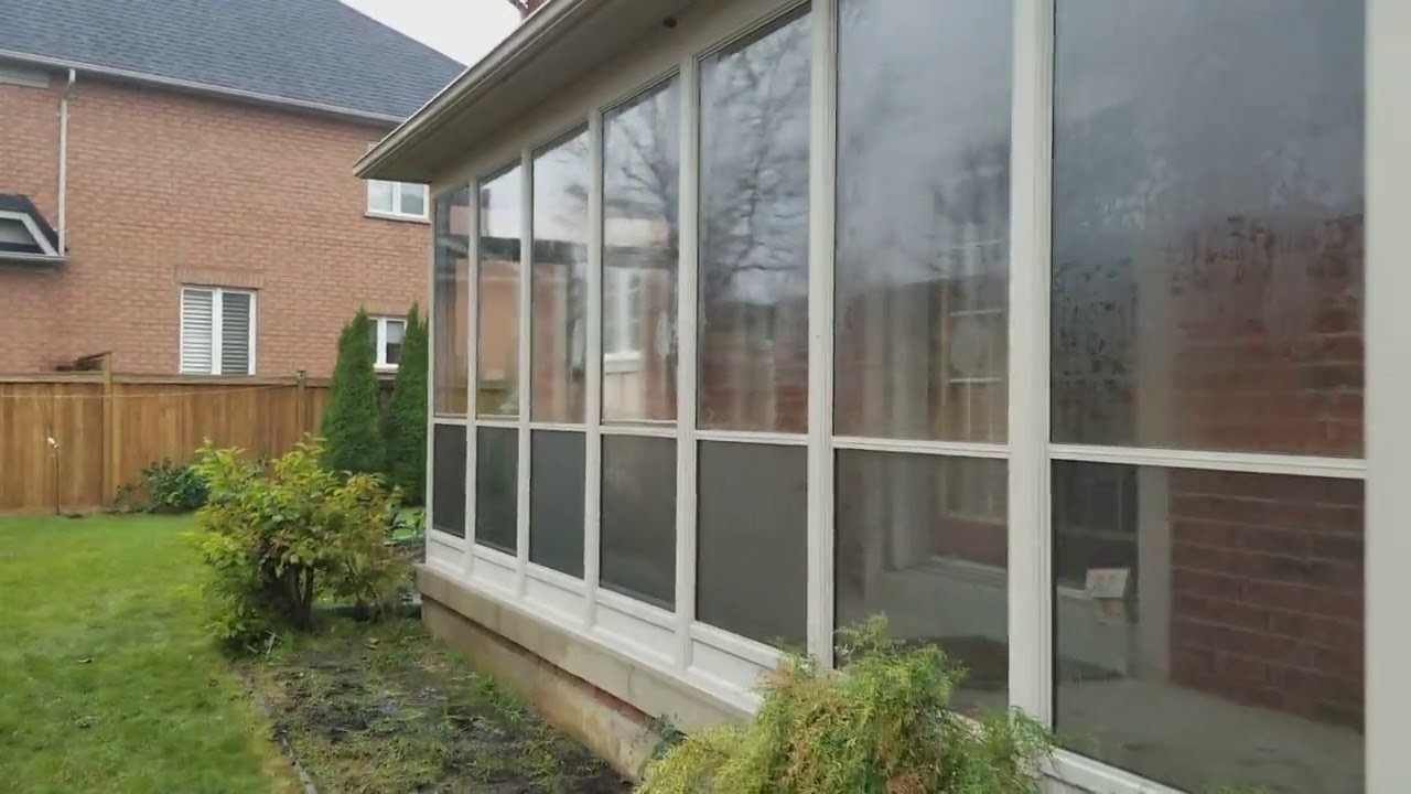 Porch enclosure by Vinyl professionals YouTube