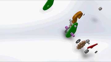 Hook Assembly on SolidWorks Collapse