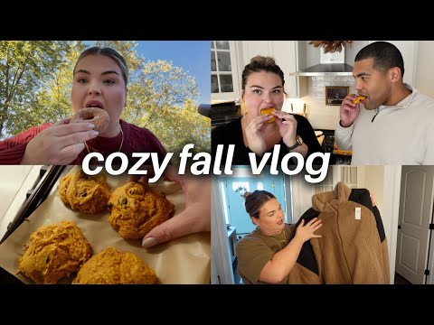 fall farm visit, baking ww cookies, new jacket | cozy vlog 