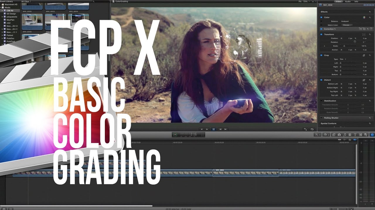 color grading final cut pro x plugins free