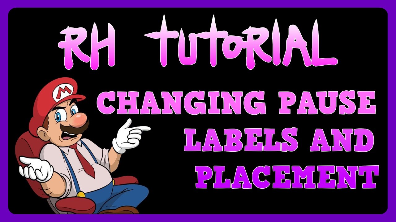 How To Change Pause labels within RLUI - YouTube